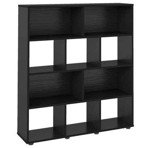 Estante Livreiro 10 Nichos 109x91 Cm Preto Arly