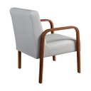 Ver imagem 4 de Kit 2 Poltronas Conjunto Cadeiras Moderna Braço Madeira Anita