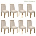 Ver imagem 1 de Conjunto com 8 Cadeiras para Sala de Jantar Astrid
