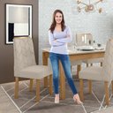 Ver mais imagens de Conjunto com 8 Cadeiras para Sala de Jantar Astrid