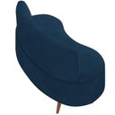 Ver imagem 6 de Sofá Chaise Living 2 Lugares 160cm para Sala Istambul K01 Veludo Azul Marinho - Lyam Decor