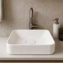 Ver imagem 2 de Cuba para Banheiro Badenza Agata de Sobrepor Quadrada 38x38cm Branco