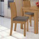 Ver imagem 5 de Kit 8 Cadeiras de Jantar Estofadas Suede Athenas Bege Amêndoa Clean/Off White/Animale Bege