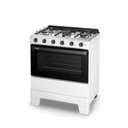 Ver imagem 6 de Fogão a Gás Esmaltec Ideal Pop 5 Bocas com Forno 50l Branco e Mesa Inox Limpa Fácil