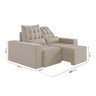 Sofá Retrátil e Reclinável 3 Lugares 180cm Embaúba Extra CabeCasa MadeiraOriginals - 3