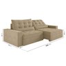 Sofá Retrátil e Reclinável 4 Lugares 300cm Embaúba Extra CabeCasa MadeiraOriginals - 3