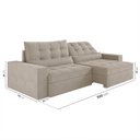 Ver imagem 3 de Sofá Retrátil e Reclinável 4 Lugares 300cm Embaúba Extra CabeCasa MadeiraOriginals