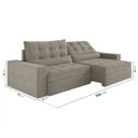 Ver imagem 3 de Sofá Retrátil e Reclinável 4 Lugares 300cm Embaúba Extra CabeCasa MadeiraOriginals