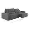 Sofá Retrátil e Reclinável 4 Lugares 300cm Embaúba Extra CabeCasa MadeiraOriginals - 3