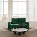 Ver imagem 1 de Sofá Retrátil Reclinável 3 Lugares 180cm Porta Copos e USB Embaúba Extra CabeCasa MadeiraOriginals Verde Diamante
