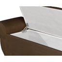 Ver imagem 3 de Recamier Baú para Cama Casal Ana 1,30m Estofado Retro Premium Closet Estilo Decorativo Cor Marrom
