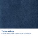 Ver imagem 4 de Sofá Retrátil Reclinável 3 Lugares 190cm Porta Copos e USB Embaúba Extra CabeCasa MadeiraOriginals Azul Diamante