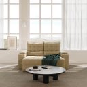 Ver imagem 3 de Sofá Retrátil Reclinável 3 Lugares 190cm Porta Copos e USB Embaúba Extra CabeCasa MadeiraOriginals Bege Palha Diamante