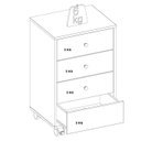 Ver imagem 3 de Mesa de Cabeceira Presence- Nogal
