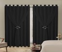 Ver imagem 2 de Cortina Blackout PVC 6,00m X 2,80m Com Voil Preto