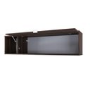 Ver imagem 3 de Armário Aéreo com Nicho e Porta Basculante 35x135x35cm Wlnp135 Nogal - Branco