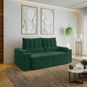 Ver imagem 2 de Sofá Retrátil Reclinável 3 Lugares 210cm Porta Copos e USB Embaúba Extra CabeCasa MadeiraOriginals