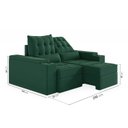 Ver imagem 5 de Sofá Retrátil Reclinável 3 Lugares 210cm Porta Copos e USB Embaúba Extra CabeCasa MadeiraOriginals