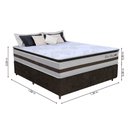 Ver imagem 3 de Cama Box Casal 1,38m Colchão Molas Pocket 30cm Love Story 138x188x68cm