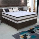 Ver imagem 2 de Cama Box Casal 1,38m Colchão Molas Pocket 30cm Love Story 138x188x68cm