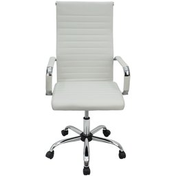 Kit 2 Cadeira Eames Esteirinha Presidente Escritório Alta Branca Preta Bege - 3