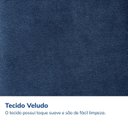 Ver imagem 6 de Sofá Retrátil e Reclinável 3 Lugares 190cm Embaúba Extra CabeCasa MadeiraOriginals Azul Diamante