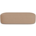 Ver imagem 3 de Puff Decorativo Orgânico para Living Quarto 140cm Doha W01 Linho Bege Escuro - Lyam Decor