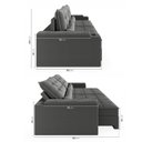 Ver imagem 6 de Sofá Retrátil Reclinável 3 Lugares 210cm Porta Copos e USB Embaúba Extra CabeCasa MadeiraOriginals