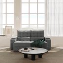 Ver imagem 3 de Sofá Retrátil Reclinável 3 Lugares 210cm Porta Copos e USB Embaúba Extra CabeCasa MadeiraOriginals