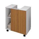 Ver imagem 1 de Gabinete para Banheiro Pequin 1 Porta 55cm Branco Bechara Móveis