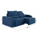 Ver imagem 5 de Sofá Retrátil Reclinável 3 Lugares 220cm Porta Copos e USB Embaúba Extra CabeCasa MadeiraOriginals