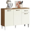 Ver imagem 1 de Balcao com Tampo 3p 1g 120 Cm Mdp Atenas Atacama Off White Armoveis