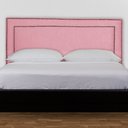 Ver imagem 2 de Cabeceira Cama Box Solteiro 90cm Viviane Suede - Estopar Viviane 90cm Suede Rosa
