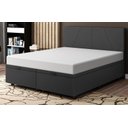Ver imagem 1 de Base Cama Box Baú  Queen Size Linho Preto SkyBox