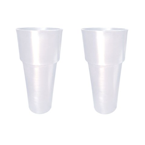 Kit 2 Vaso Plantar Lux 65x30 Decoração Hall Entrada Jardim Design Elegante