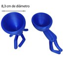 Ver imagem 6 de Kit 2 Vasos Preguiçosos Suculentas Decoração 19 Cm Decorativo Azul Metálico