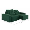 Ver imagem 5 de Sofá Retrátil Reclinável 4 Lugares 240cm Porta Copos e USB Embaúba Extra CabeCasa MadeiraOriginals