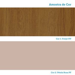 Balcão de Cozinha sem Tampo 40cm 1 Porta Classic Luciane Móv Freijó-petala Rosa - 10