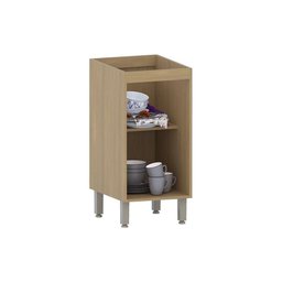 Balcão de Cozinha sem Tampo 40cm 1 Porta Classic Luciane Móv Freijó-petala Rosa - 3