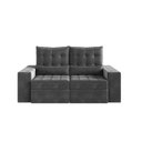 Ver imagem 7 de Sofá Retrátil e Reclinável 3 Lugares 190cm Embaúba Extra CabeCasa MadeiraOriginals Cinza Diamante