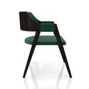 Ver imagem 7 de Kit 4 Cadeiras Sala de Jantar e Jogos Carteados Madeira Maciça Poker Veludo Verde/tabaco G42 - Gran