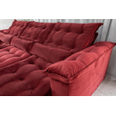 Ver imagem 5 de Sofá Retrátil e Reclinável Ipanema 2,10m em Tecido Veludo C/ 03 Módulos - Montagem Inclusa