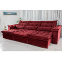 Ver imagem 1 de Sofá Retrátil e Reclinável Ipanema 2,10m em Tecido Veludo C/ 03 Módulos - Montagem Inclusa