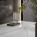 Ver imagem 5 de Aparador Buffet Sala Flow 2 Portas 2 Gavetas com Pés de Madeira - Rede Móveis