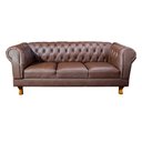 Ver imagem 1 de Sofá Chesterfield Capitone Duque corano Marrom 2,30cm