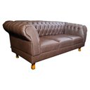 Ver imagem 2 de Sofá Chesterfield Capitone Duque corano Marrom 2,30cm