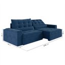 Ver imagem 5 de Sofá Retrátil Reclinável 4 Lugares 270cm Porta Copos e USB Embaúba Extra CabeCasa MadeiraOriginals