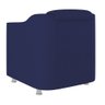Kit 2 Poltronas Decorativas Tilla Consultório Recepção Sala Suede Cor:Azul Marinho - 4