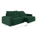 Ver imagem 5 de Sofá Retrátil Reclinável 4 Lugares 270cm Porta Copos e USB Embaúba Extra CabeCasa MadeiraOriginals