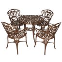 Ver imagem 1 de Conjunto de Mesa para Jardim com 4 Cadeiras Aluminio Malbec Piscina